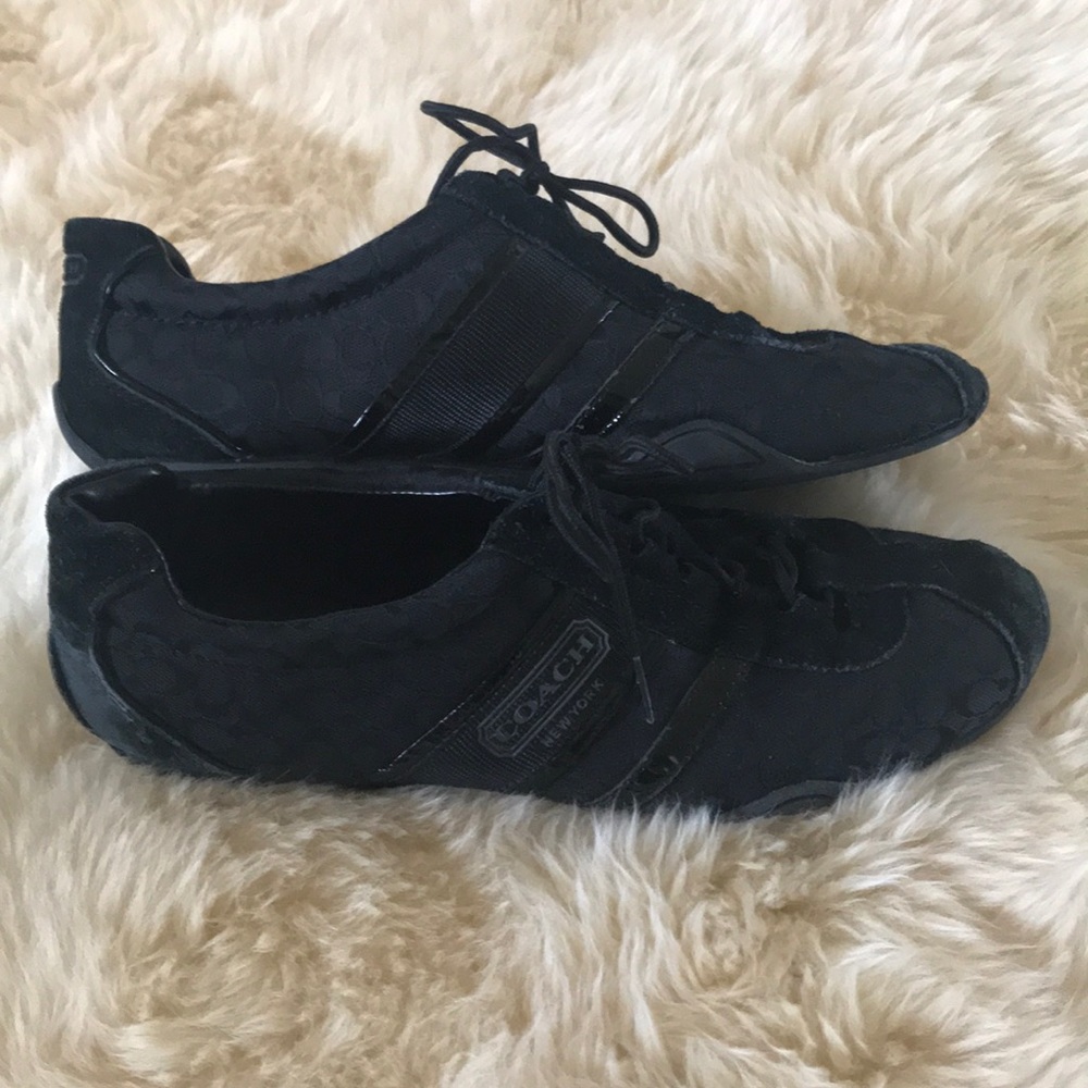 Coach black sneakers